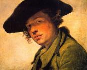 让 巴蒂斯特 格勒兹 : A Young Man in a Hat